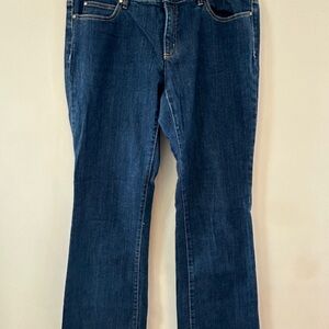 Michael Kors Dark Blue Flare Leg Women's Jeans